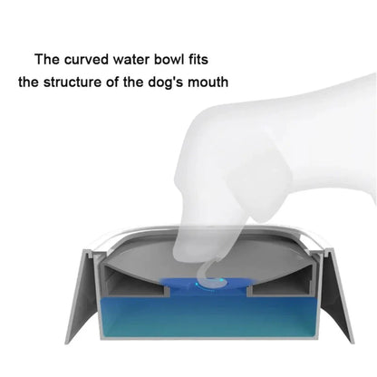 Dog Drinking Water Bowl Floating Non-Wetting Mouth Cat Bowl without Spill Drinking Water Dispenser ABS Plastic Dog Bowl